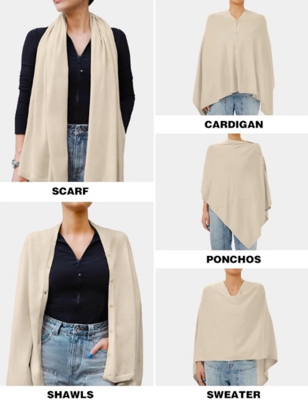 Puli Navy Knit Button-Front, Poncho, Cape, Cardigan Sweater, ETC. One Size NWT